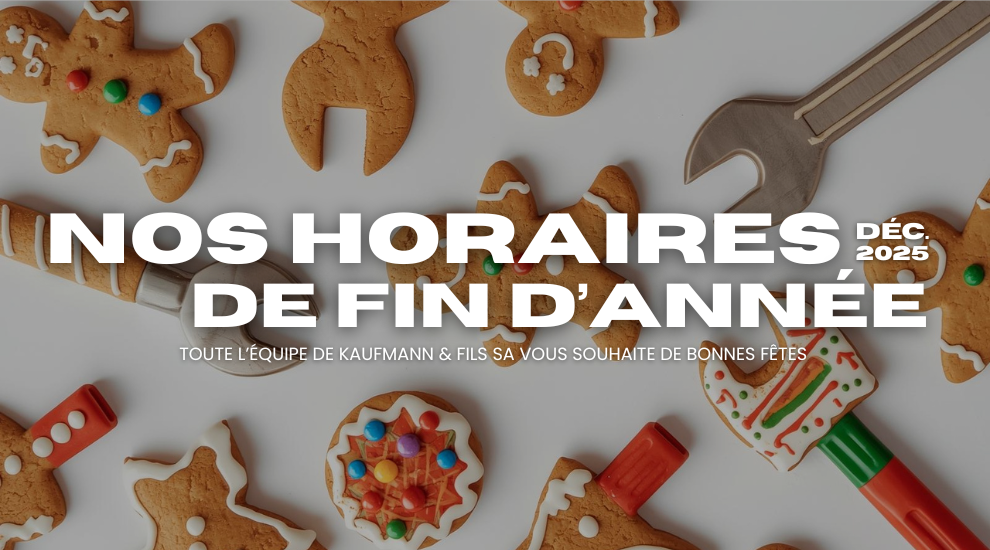 Horaires de fin d'année 2025